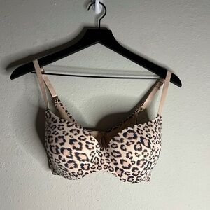 Incredible by Victoria's Secret Leopard Print Lined Demi Bra Size 34D